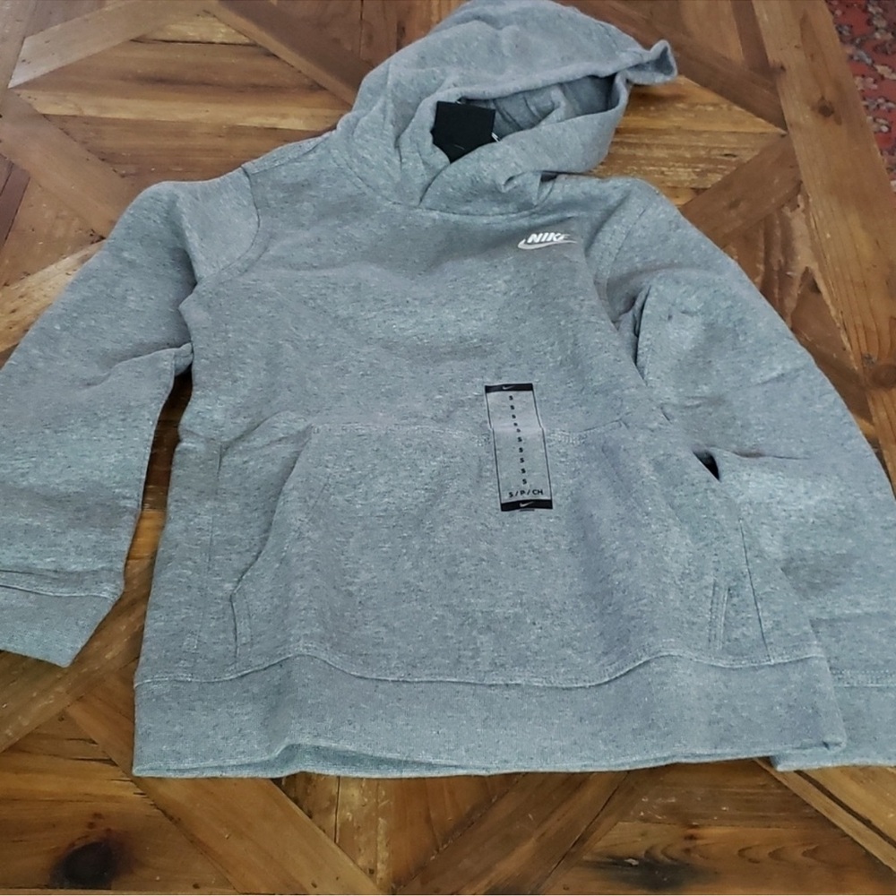 Nike Kids Heather Gray Hoodie size small